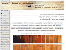 Tablet Screenshot of meblekuchenneaugustow.com
